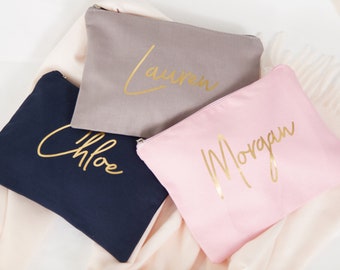 Canvas Bag Personalized Back to School School Case Pencil Case for Kids Pencil Pouch Custom Case Zipper Pouch Canvas Bag