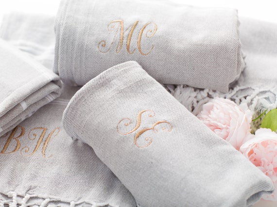 Personalized Holiday Gift Turkish Beach Towel, Christmas Gift Turkish Towel, Custom Holiday Gift Throw Blanket, Custom Holiday Gift for Her