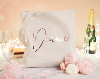 Regalo personalizado de San Valentín para ella, bolsa de regalo de San Valentín, regalo personalizado para novia, esposa, bolso de lona, regalo de San Valentín para amigas.