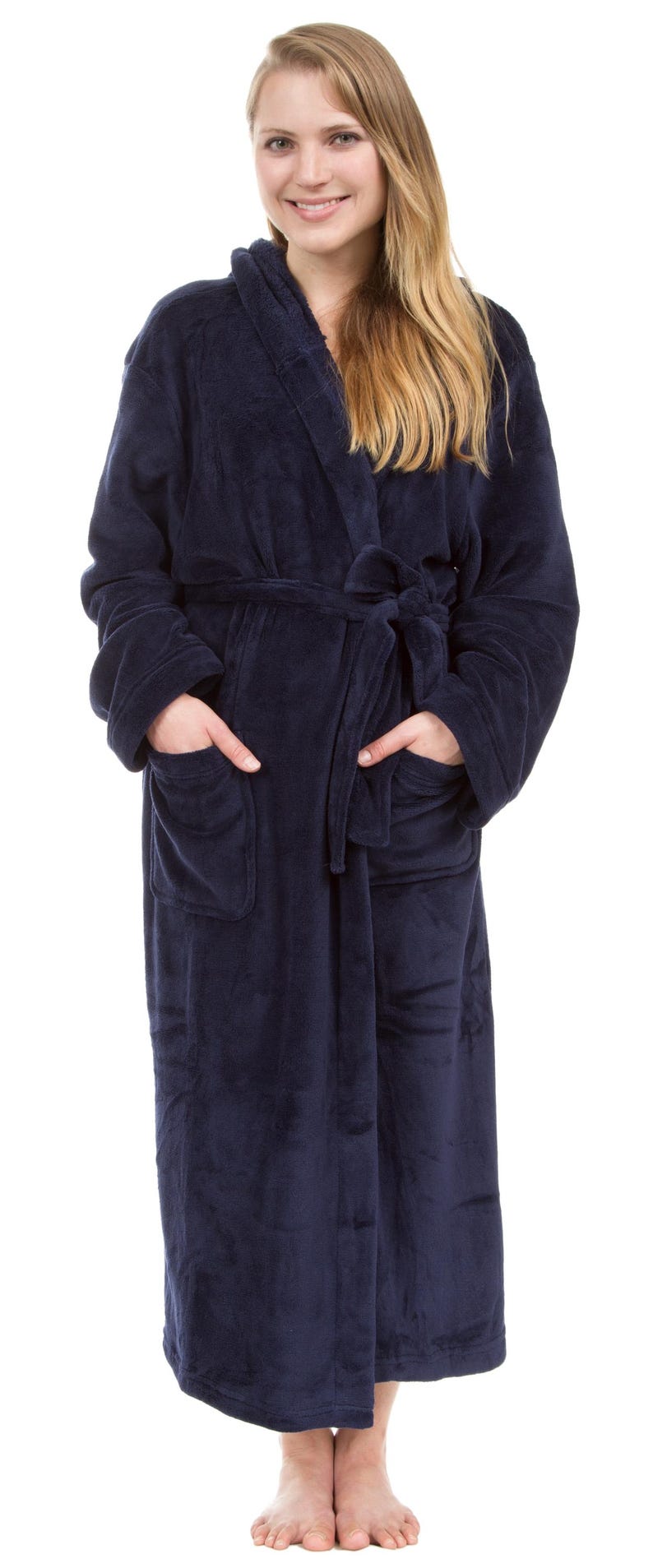 Personalized Birthday Gift for Her, Custom Fleece Robe, Gift for Girlfriend, Wife, Monogrammed Robe for Her, Hooded Fleece Robe Gift image 11