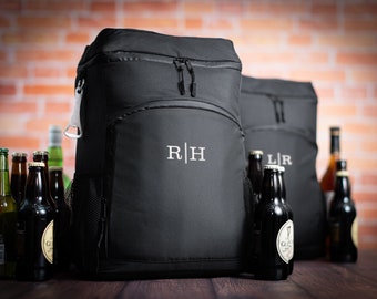 BULK SALE Groomsmen Gift Cooler Backpacks, Set of 4+ Large Beer Cooler Bags, 5, 6, 7 8, 9 Groomsmen Coolers with Cigar Pouch, Wedding Party