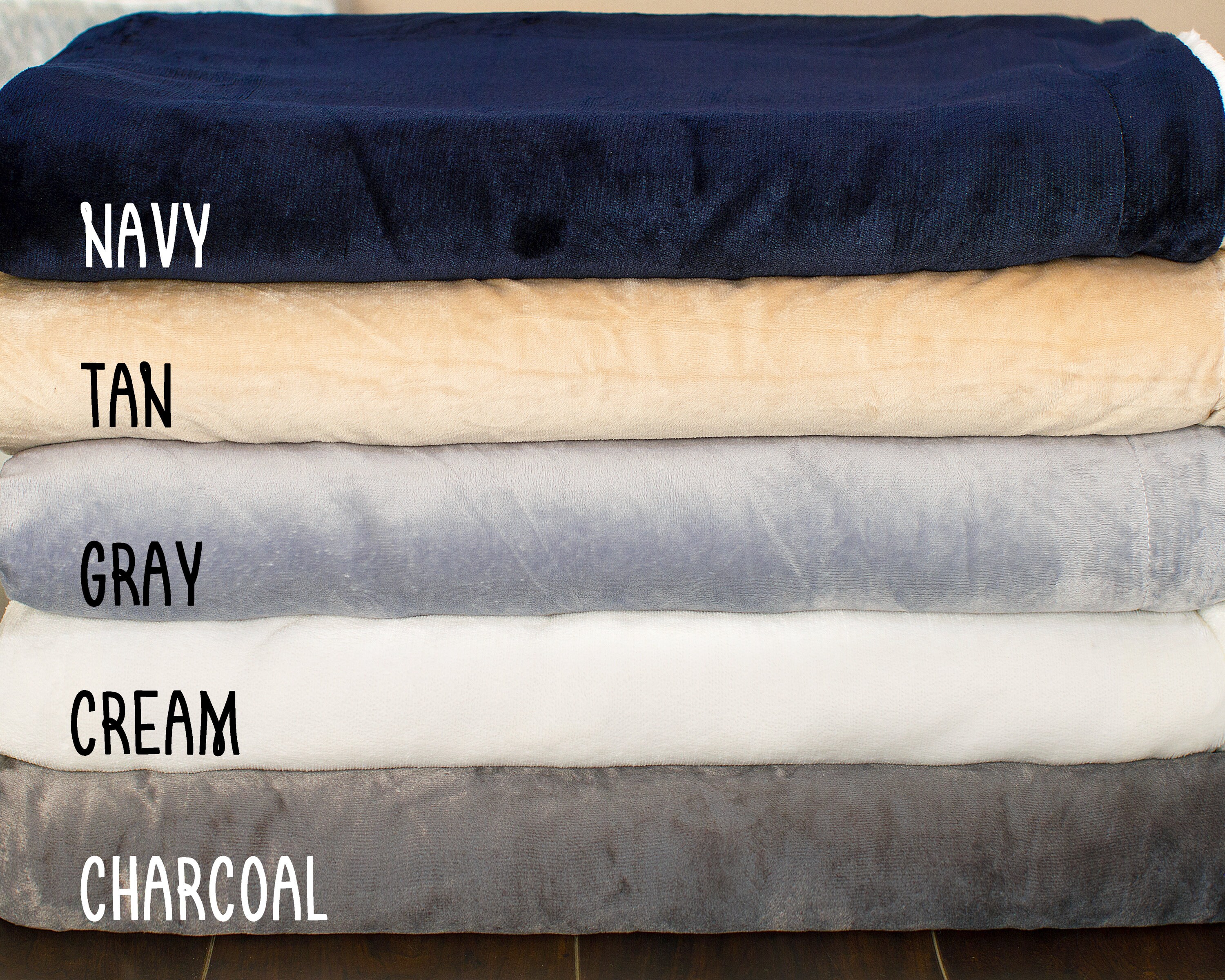 Custom Name Sherpa Blanket – Olivia Heyward Handmade & Handpicked