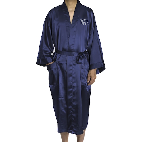 Personalized Men's Satin Robe Father's Day Gift Robe Etsy