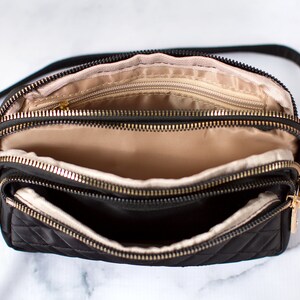 Personalized Quilted Crossbody Clutch Bag, Custom Name Handbag image 6