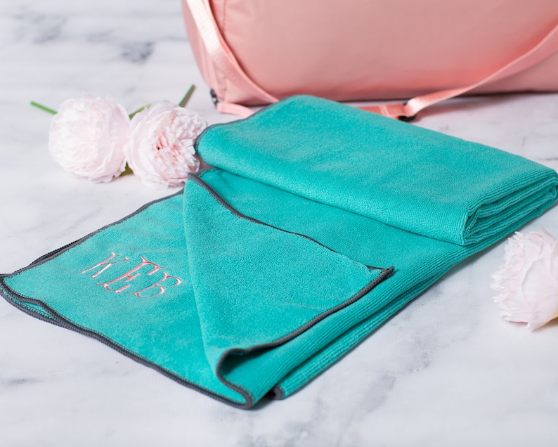 Personalized Yoga Towel Gift Monogrammed Yoga Towel Non-slip - Etsy