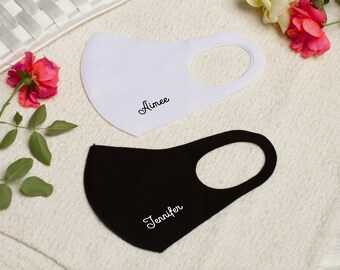 Custom Name Face Mask, Birthday Gift Personalized Face Mask, Cute Birthday Gift Idea, Custom Name Face Mask Gift, Social Distancing Gift