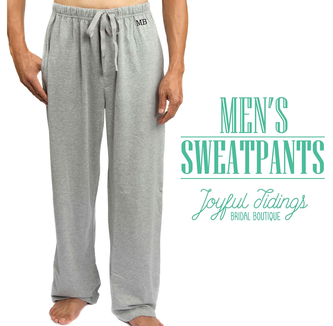 Personalized Men's Sweatpants, Monogrammed Lounge Pants, Birthday ...