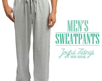 Personalized Men's Sweatpants, Monogrammed Lounge Pants, Birthday Present, Wedding Gift, Father's Day Gift, Holiday Present, Pajama Pants