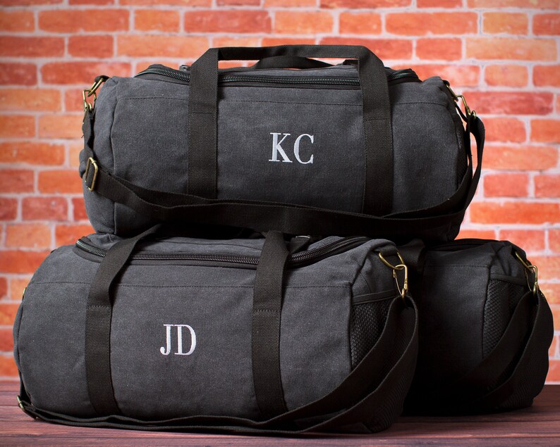 BULK SALE Set of 7 Groomsman Gift Duffle Bags Mens Black Etsy