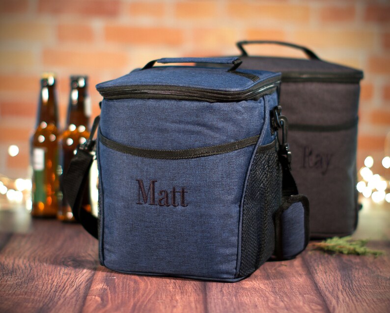 Personalized Beer Cooler Bag Gift for Dad Monogrammed Etsy