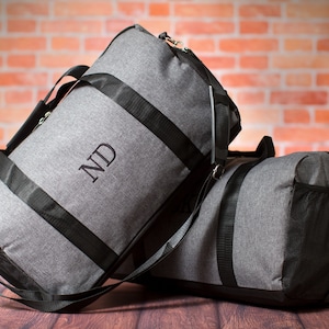 Personalized Travel Duffle Bag, Overnight Bag, Birthday Gift for Him, Custom Duffel Bag Gift, Gym Bag, Monogrammed Birthday Present for Men