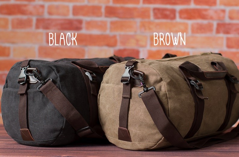 Canvas Duffle Bag Personalized Groomsmen Gift Birthday Etsy