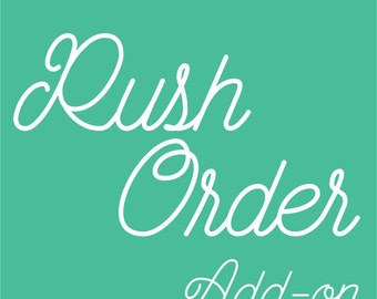 Single Item Rush Production Order Add-on