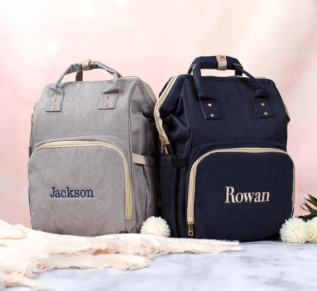 Personalized Gift for Mom Diaper Bag Backpack, Newborn Baby Gift