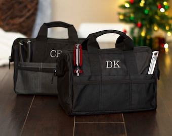 Personalized Tool Bag, Custom Christmas Present, Holiday Gift for Him, Monogrammed Tool Bag, Custom Gift for Men, Soft Sided Small Tool Bag