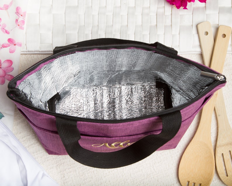 Personalized Lunch Tote Cute Holiday Gift Lunch Bag Etsy