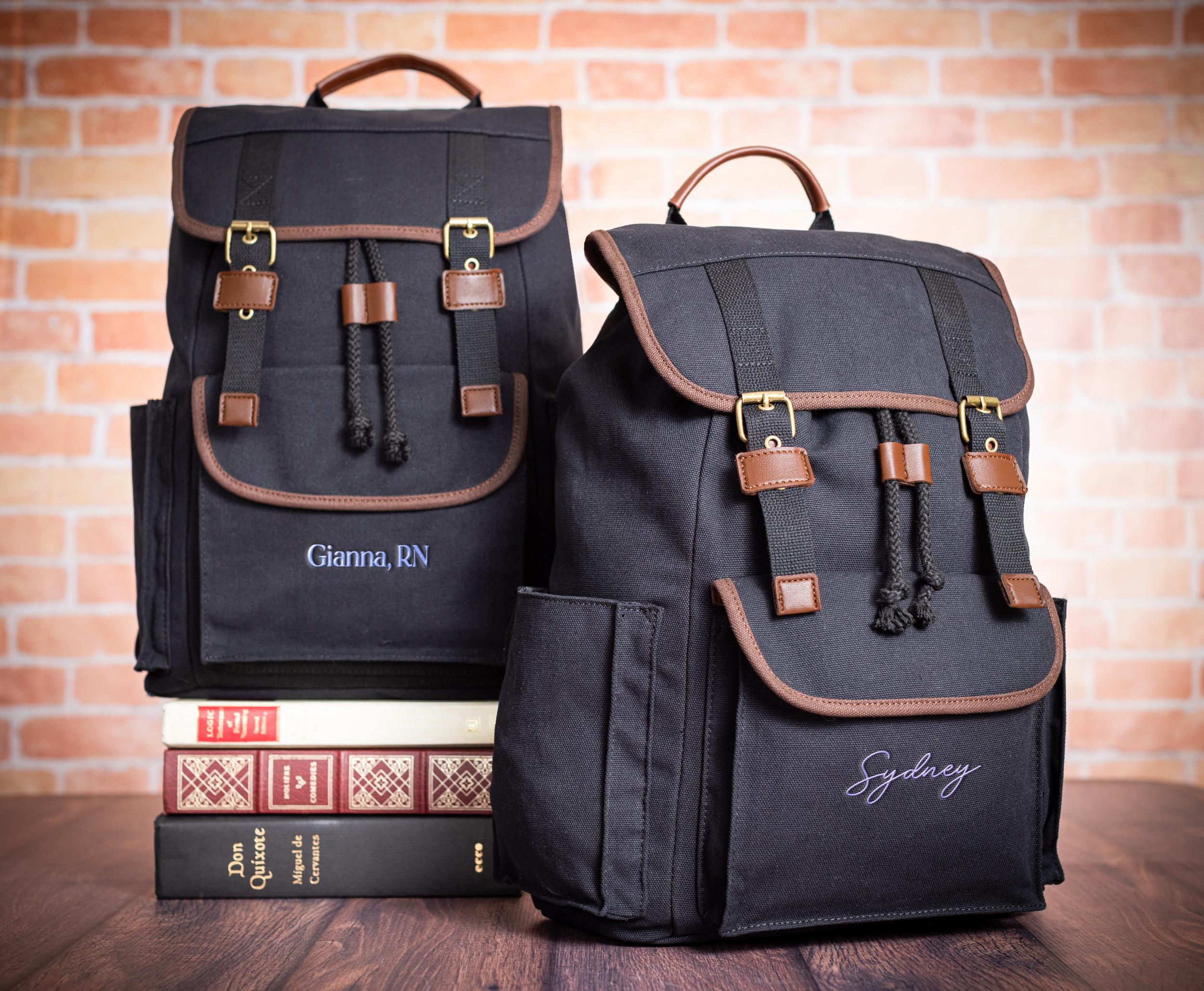 Personalized Nurse Gift Daypack Backpack, Back to School Graduation Gift Laptop Bag, College Large Commuter Rucksack, RN Graduation Gift