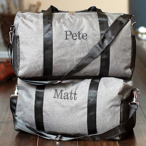 Personalized Travel Duffle Bag, Corporate Gift for Him, Custom Duffel Bag Gift, Overnight Travel Bag, Company Party Gift, Gift For Men