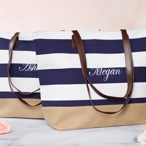 Bridesmaids Gift Bag, Bridesmaids Tote, Personalized Tote, Bridal Party Gift, I Do Crew Gift, Wedding Tote Bag, Beach Wedding Gift Bag