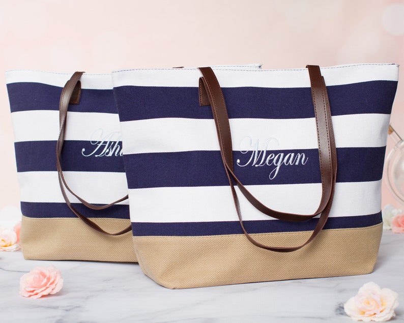 Personalized Bridesmaids Gift Bag Bridesmaids Tote Cute Etsy