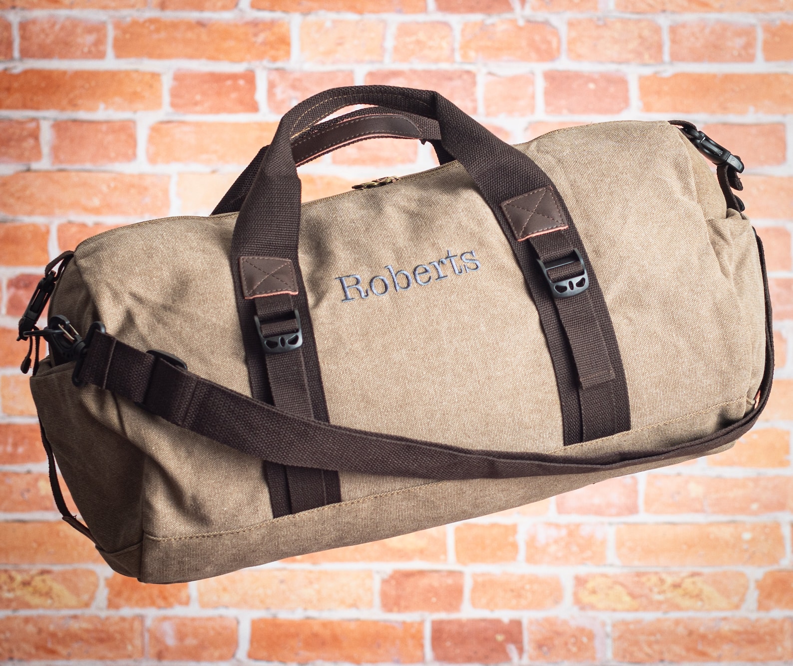 Personalized Canvas Duffle Bag Custom Groomsmen Gift Etsy