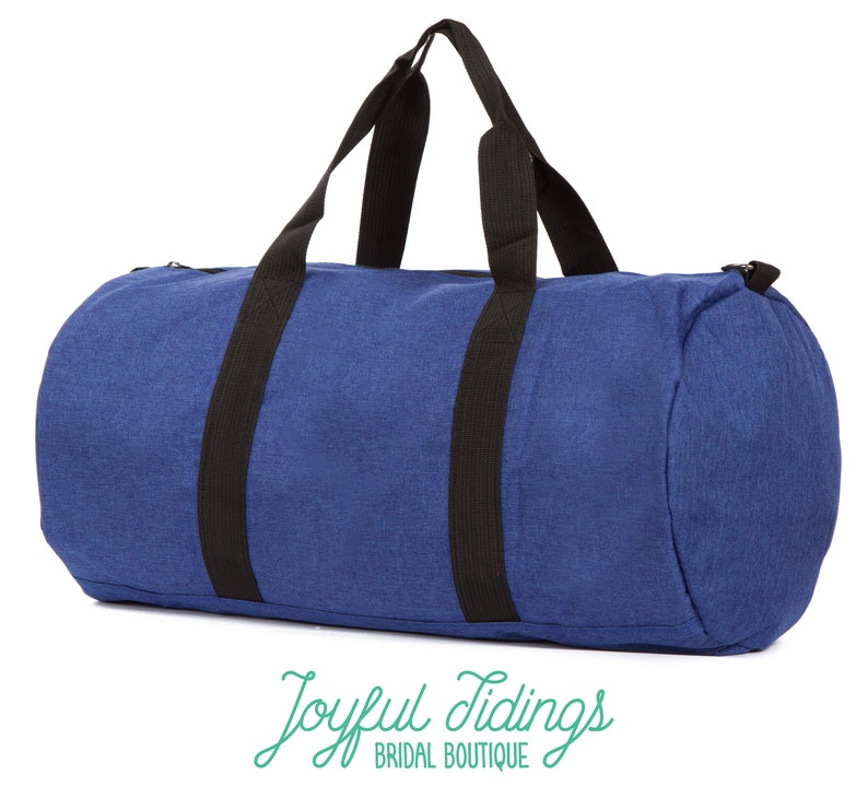 Personalized Duffel Bag, Heathered Duffle Bag, Travel Bag, Groomsmen Gift, Overnight Travel Bag, Wedding Gift, Dad Gift, Anniversary Gift image 10