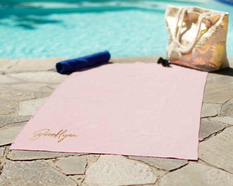 JoyfulTidingsBridal Beach Towel - Thumbnail 3