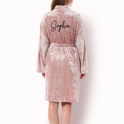 Personalized Birthday Gift for Her Custom Fleece Robe Gift | Etsy