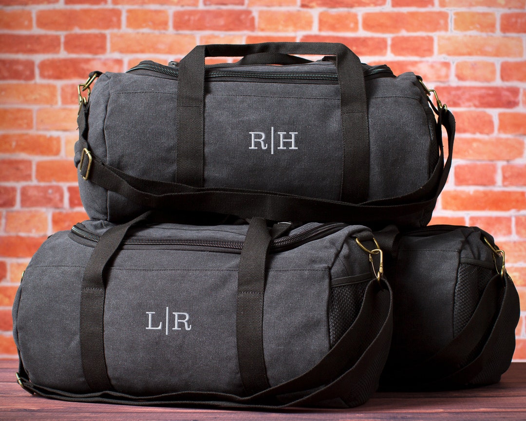 SALE Set of 5 Groomsmen Gift Duffle Bags, Groomsman Gift Overnight Bag, Travel Bag, Set of 8, 9