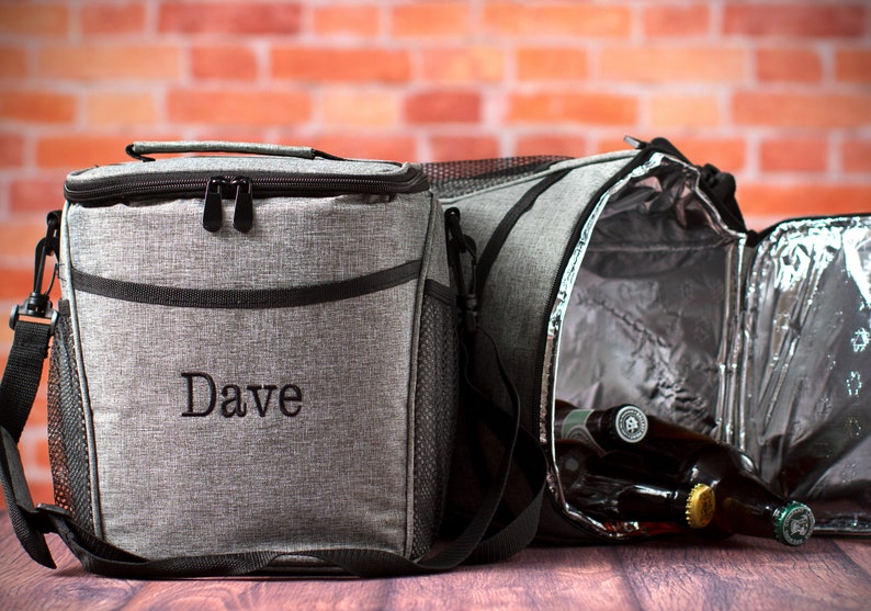 Personalized Beer Cooler Bag Birthday Gift for Him Etsy