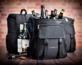 BULK SALE Groomsmen Gift Cooler Backpacks, Set of 4+ Large Beer Cooler Bags, 5, 6, 7 8, 9 Groomsmen Coolers with Cigar Pouch, Wedding Party