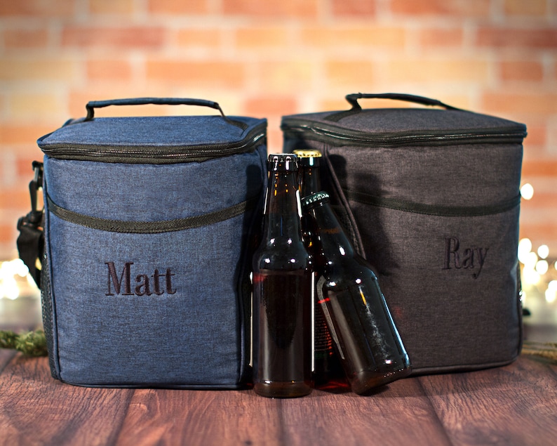 Personalized Beer Cooler Bag Birthday Gift for Him Etsy