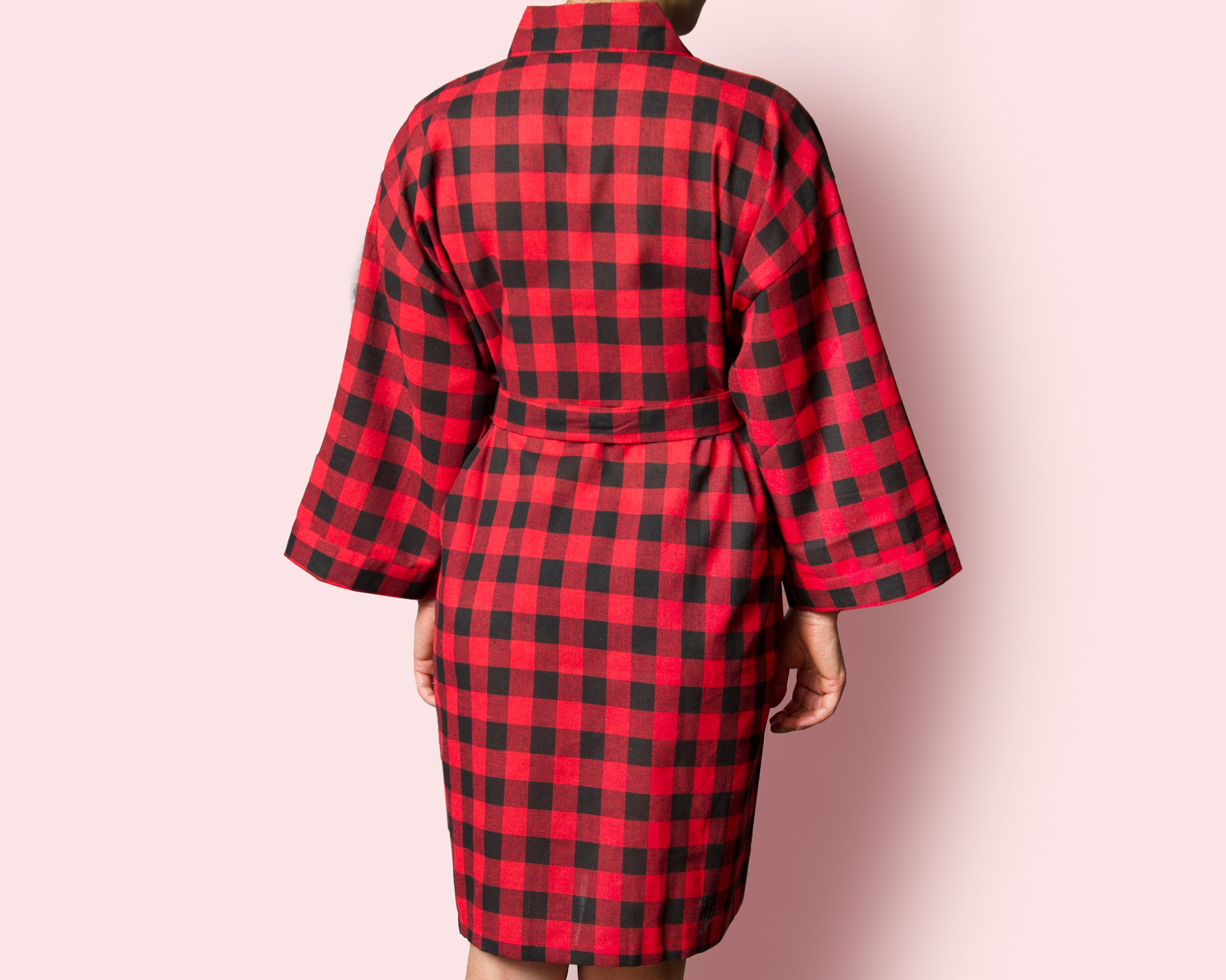 Personalized Buffalo Plaid Robe Custom Women's Robe Etsy