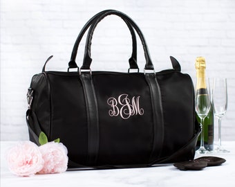 Personalized Duffel Bag, Bachelorette Weekend Bag, Bridesmaid Gift Travel Bag, I Do Crew Gift, Bachelorette Party Overnight Duffel Bag