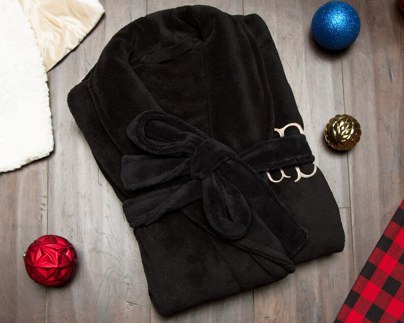 Personalized Men's Fleece Robe Custom Gift Robe for Him Etsy