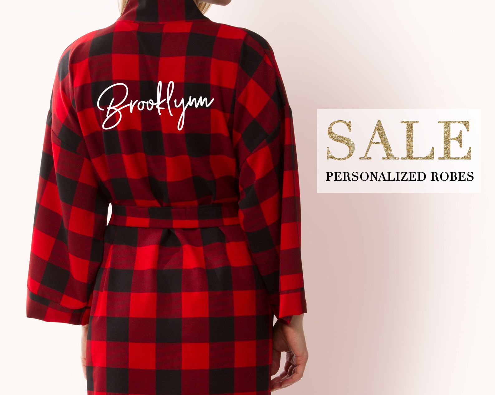 Personalized Gift for Mom Personalized Plaid Robe New Mom Etsy