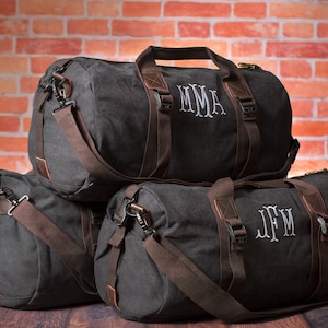 SALE Set of 4+ Groomsmen Gift Duffle Bag, Set of 7, 8, 9 Men&#39;s Travel Bag, Overnight Bag, Wedding Gift, Set of Bags for Groomsman Gift