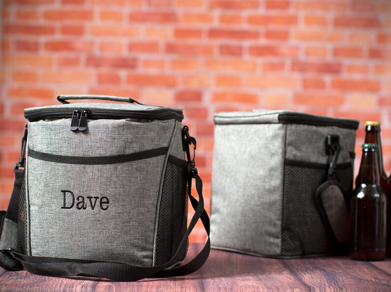 SALE Personalized Beer Cooler Bag Holiday Gift Monogrammed Etsy