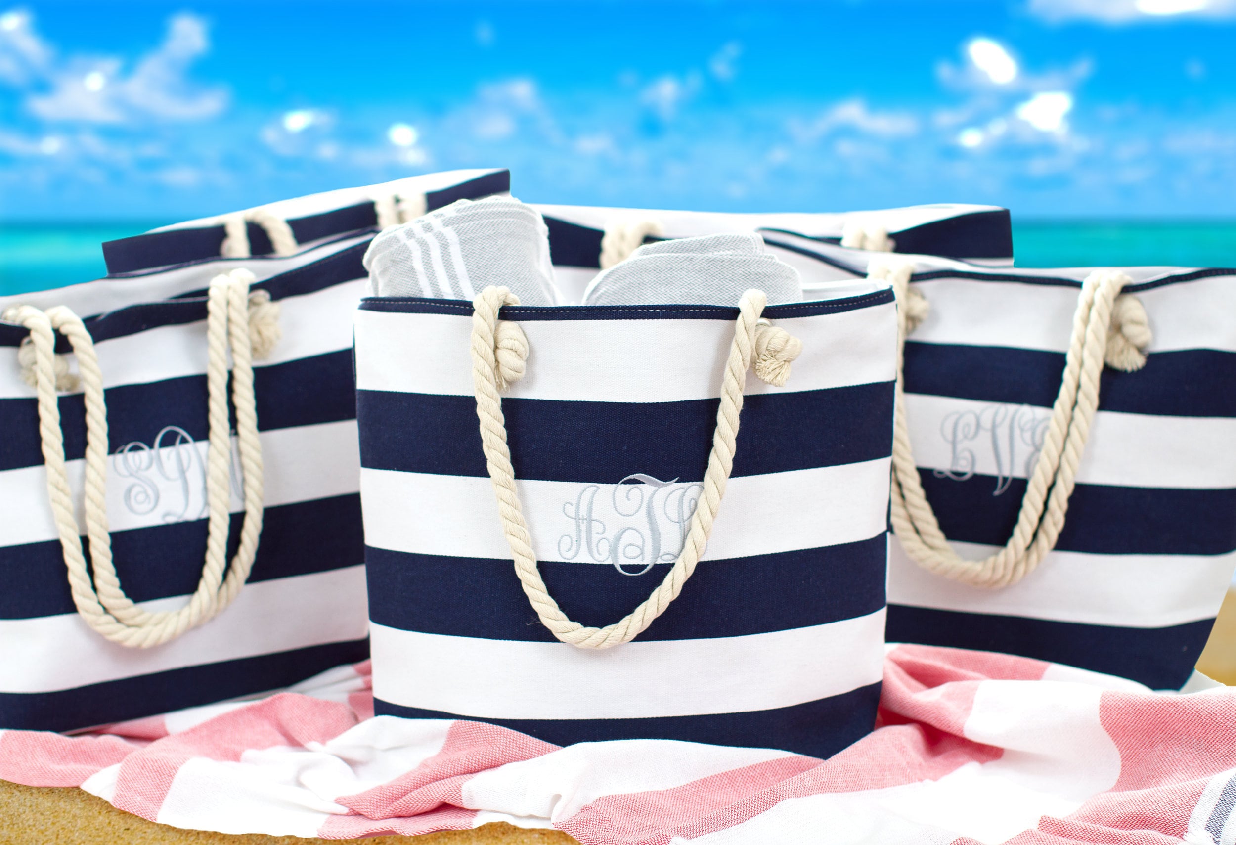 Personalized Beach Tote Bag Bachelorette Party Gift Personalized Beach Tote Bag Bachelorette Party Gift