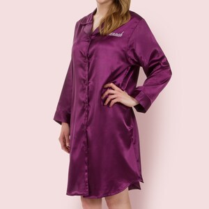 High Slit Nightgown - Etsy