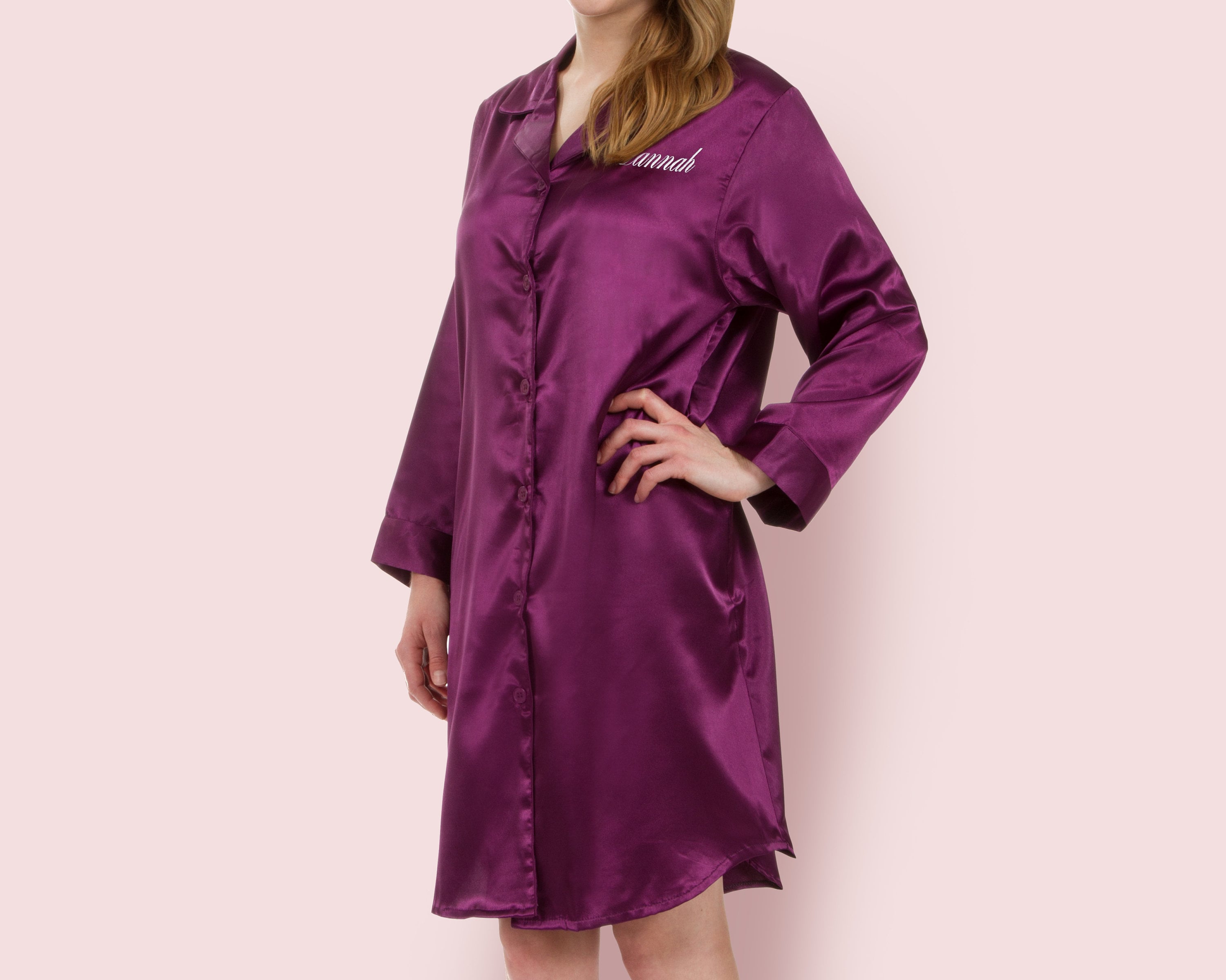 High Slit Nightgown - Etsy