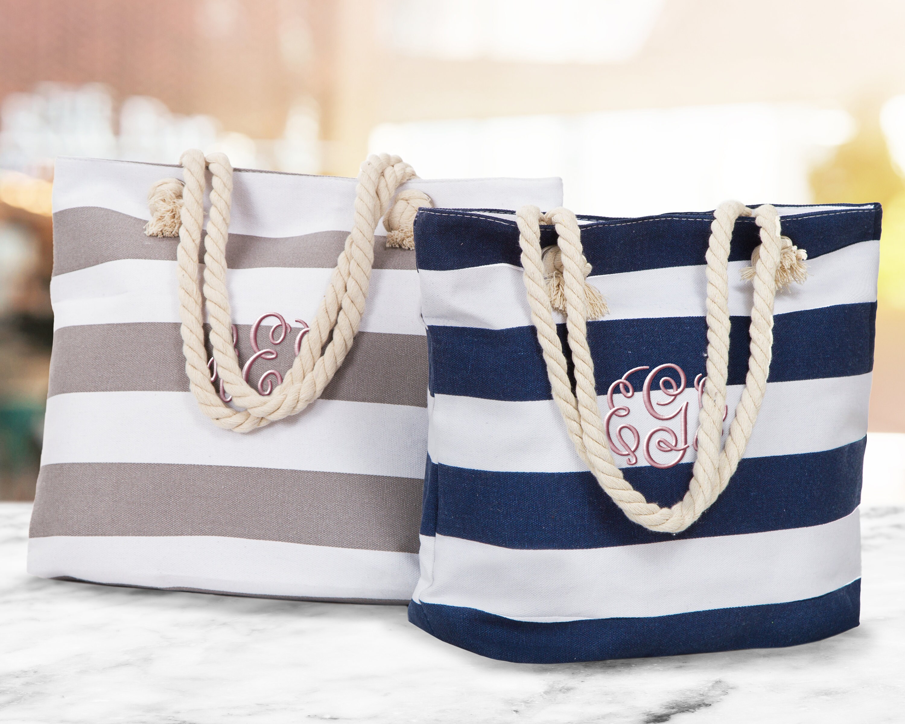 Etsy monogrammed beach bag Clearance