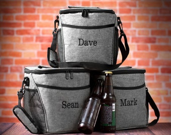 Set of 4+ Groomsmen Cooler Bags, Groomsman Gift Beer Cooler Bag, Personalized Bag, Set of 8, 9, 10 Coolers, Best Man Wedding Party Gift