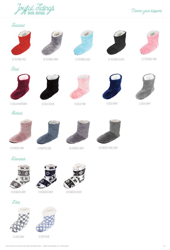 monogrammed bootie slippers
