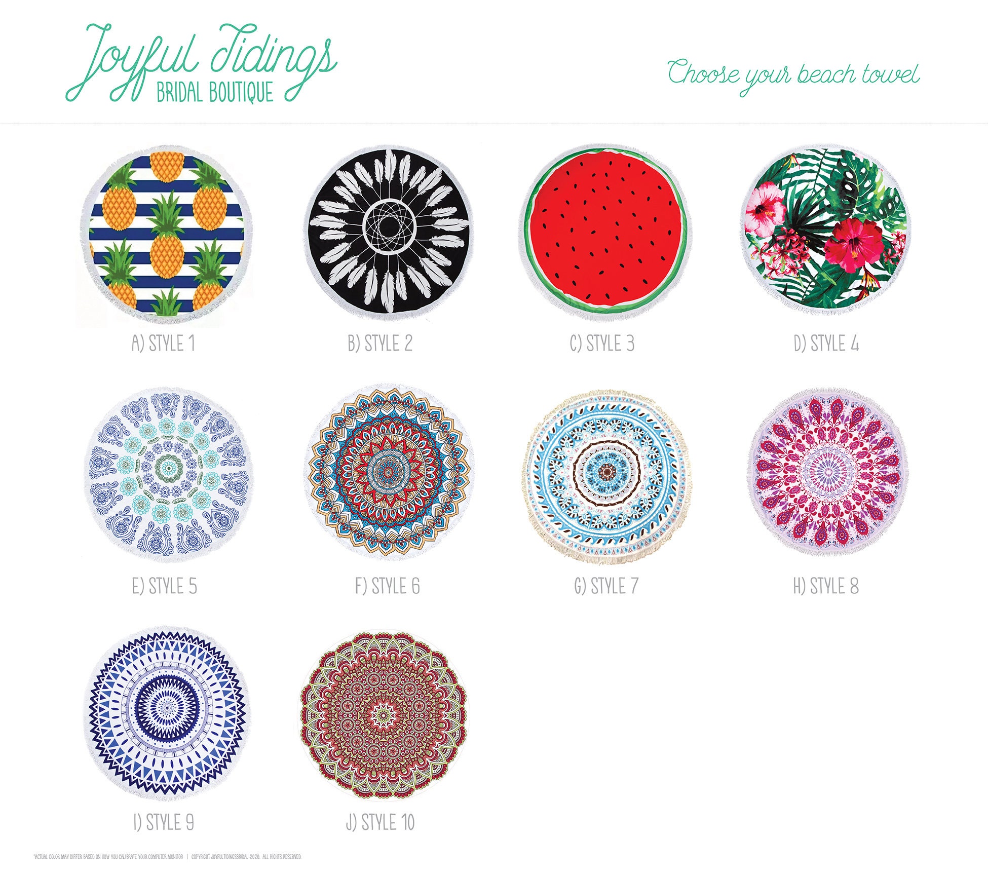 ROUND TOWEL WITH FRINGING THE BODYGUARD