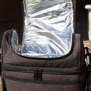 Personalized Groomsmen Gift Double Decker Cooler Bag, Custom Beer Cooler Gift For Guys, Monogrammed Insulated Lunch Bag, Custom Gift for Men image 7