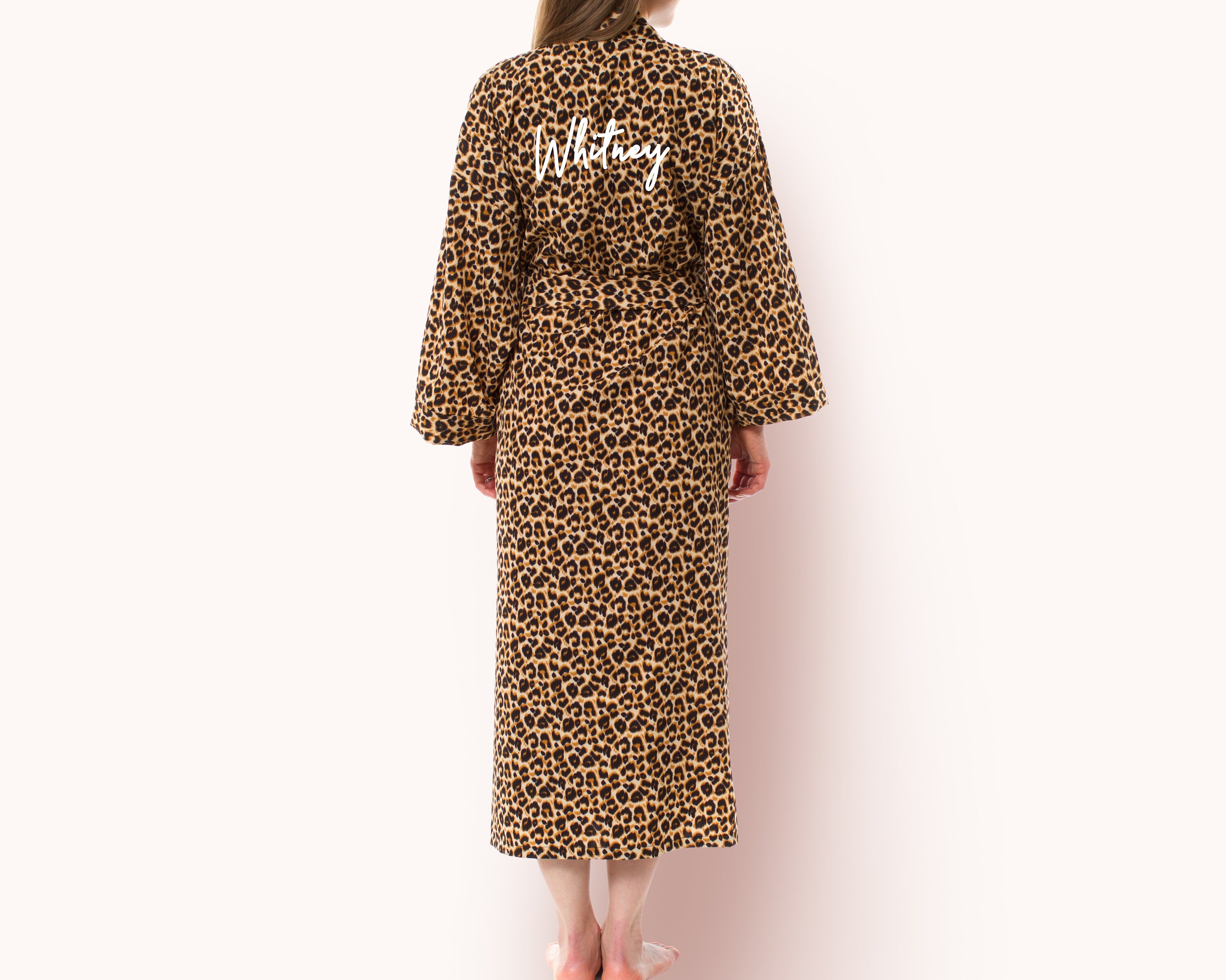 knee length dresses for ladies Multi Animal Print Dressing Gown  Jim Jam The Label