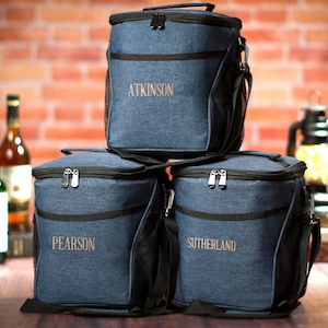 Personalized Groomsmen Gift Beer Cooler Bag, Monogrammed Beer Lover Gift Bag, Set of Custom Gift for Men, Insulated Soft Cooler Groomsmen