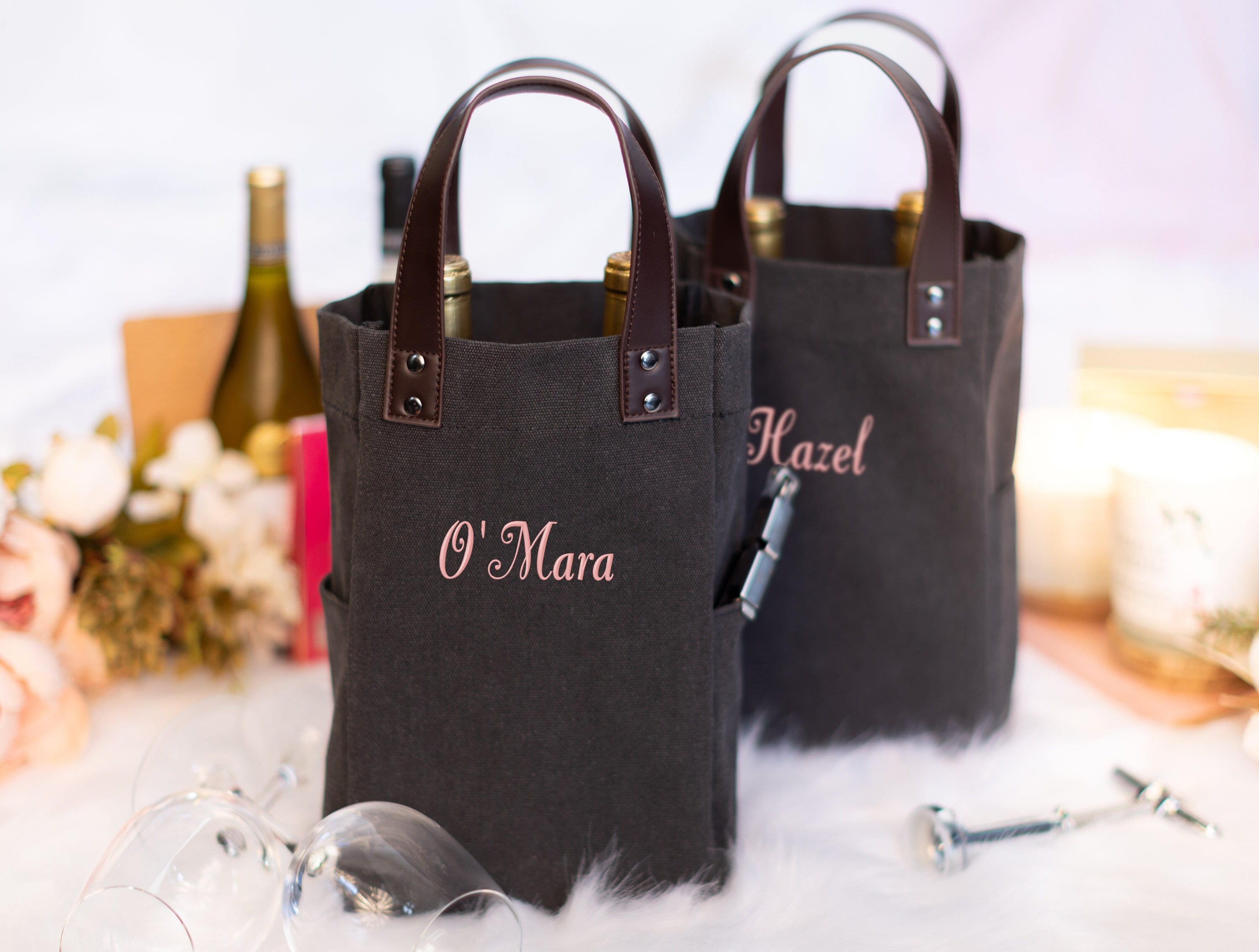 Personalized wine carrier hotsell