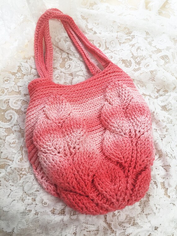 crochet 3d leaf bag pattern
